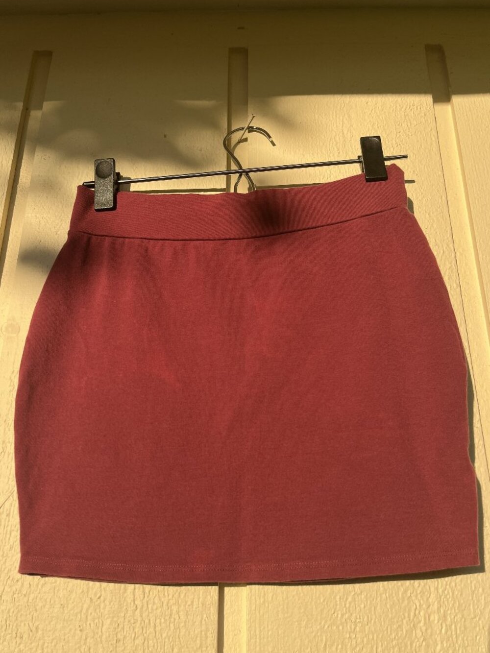 Vintage LAmade Burnt Brick Mineral Wash Red Cotton Mini Skirt Layering Basic S